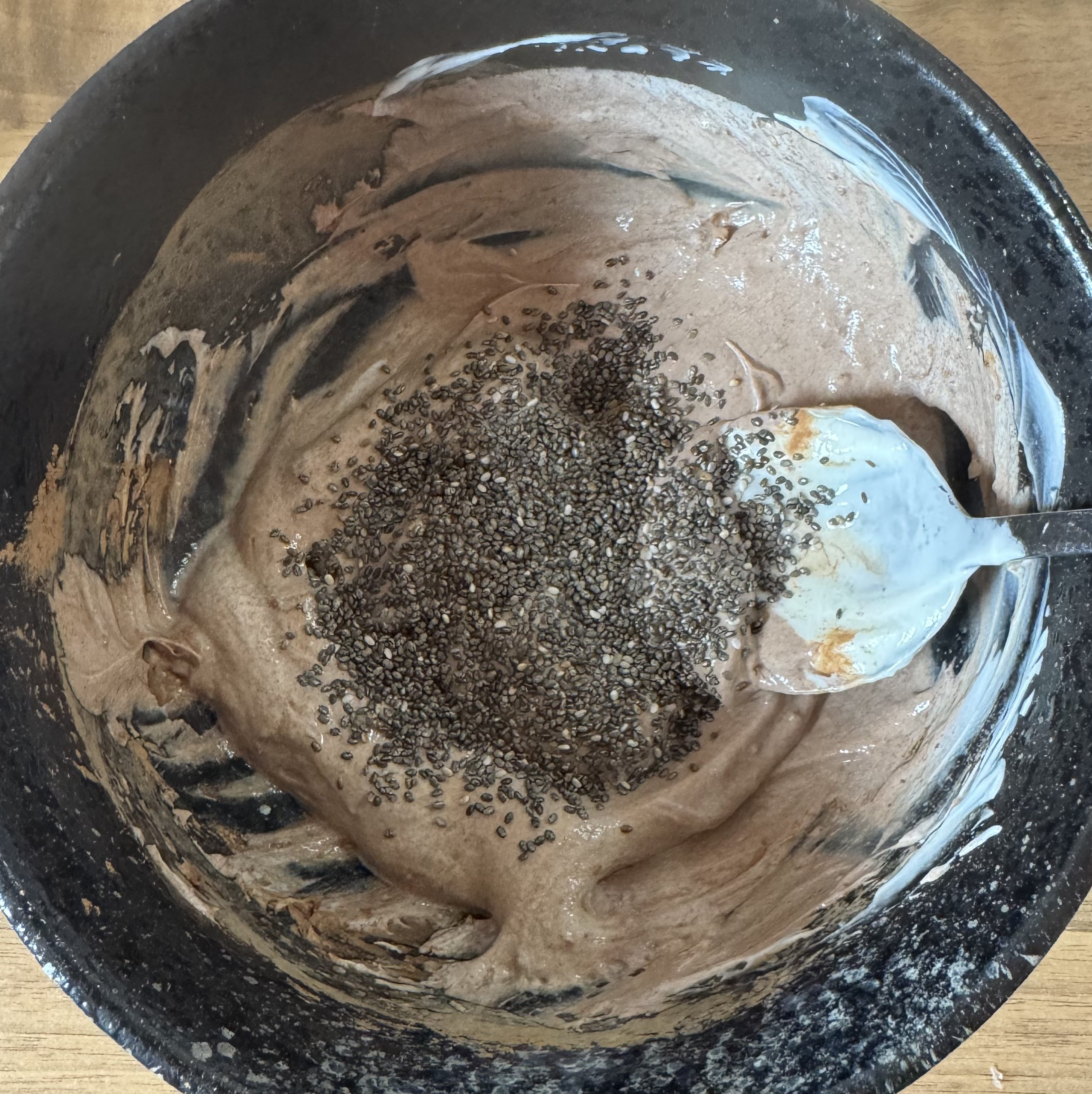 Greek Yoghurt, Raw Cacao and Chia Seeds